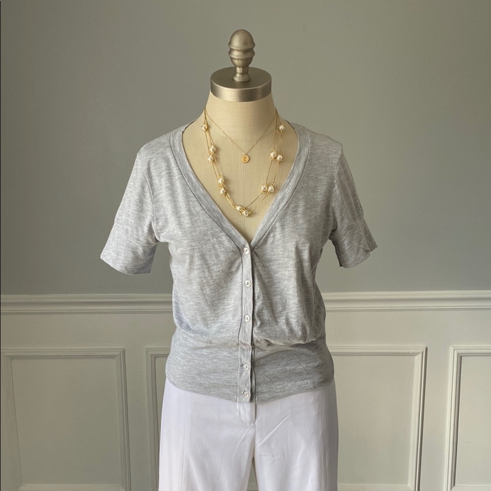 Velvet Button-Up Cardigan Top